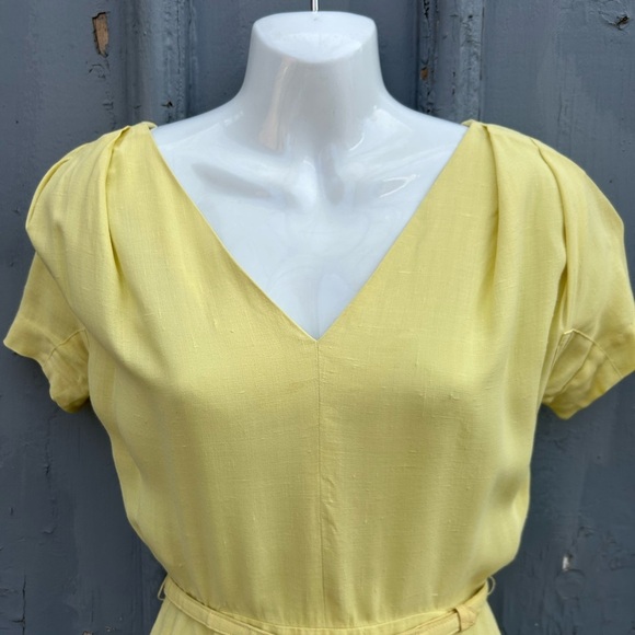 Jonelle 1950's Yellow Dress & jacket set, size vintage "12" (modern 6), - Picture 7 of 16